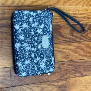 Micheal Kors blue wristlet florals